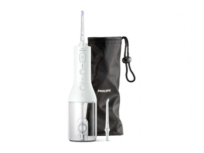 Sonicare Cordless Power Flosser 3000 mutes dobuma irrigators, balts