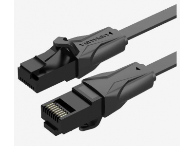 PATCH CABLE CAT.6 UTP/3M BLACK IBABI VENTION