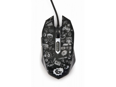 MOUSE USB OPTICAL BLACK/MUS-6B-GRAFIX-01 GEMBIRD