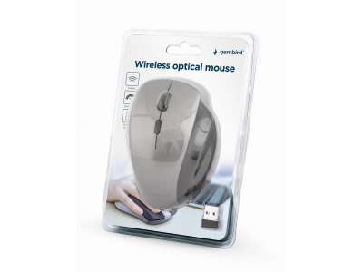 MOUSE USB OPTICAL WRL BLACK/SP. GREY MUSW-6B-02-BG GEMBIRD