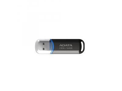 MEMORY DRIVE FLASH USB2 64GB/BLACK AC906-64G-RBK A-DATA