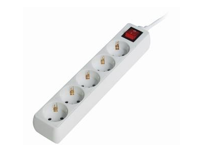 PROTECTOR POWER SURGE 1.8M/5OUTL SPG4-C-6 GEMBIRD