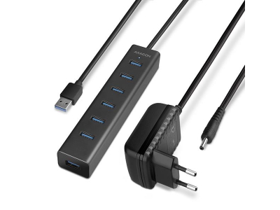 I/O HUB USB3.0 7PORT CHARGING/W/AC 1.2M HUE-SA7BP AXAGON
