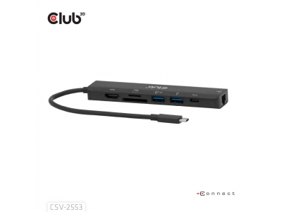 I/O HUB 7IN1 USB-C HDMI/100W CSV-2553 CLUB3D