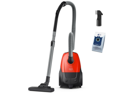 Vacuum Cleaner|PHILIPS|Input power 800 W|Dust capacity 3 L|Cylinder vacuum|Cleaning type Dry|Dust container Dust bag|Colour Black/Red|XD1111/10