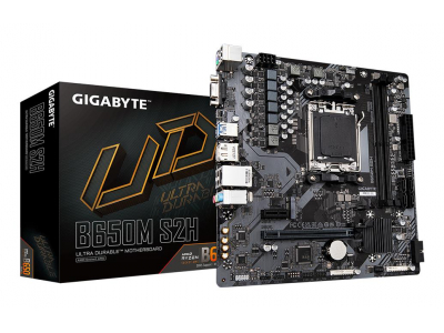 Mainboard|GIGABYTE|AMD B650|Socket AM5|micro ATX|RAM DDR5-SDRAM|2xSlots|1xNumber of M.2 (M) slots|B650M S2H (rev. 1.4)|B650MS2H1.4