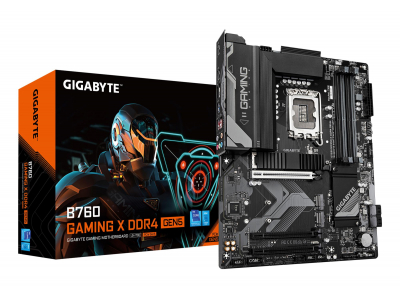 Mainboard|GIGABYTE|Intel B760|LGA 1700|ATX|RAM DDR4-SDRAM|4xSlots|3xNumber of M.2 (M) slots|B760GAMINGXD4GEN5