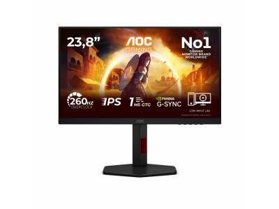 LCD Monitor|AOC|23.8 "|1920 x 1080 pixels|Full HD|Native aspect ratio 16:9|LED|Flat|24G4ZR