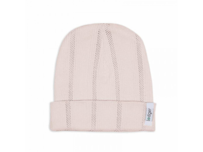 Lodger Beanie Pointelle bērnu cepurīte, Powder, 0-6 mēn.