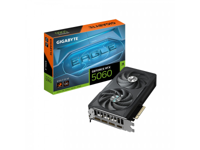 Graphics Card|GIGABYTE|NVIDIA GeForce RTX 5060|8 GB|GDDR7|128 bit|PCIE 5.0 16x|GPU 2550 MHz|Dual Slot Fansink|GV-N5060EAGLEOC-8GD
