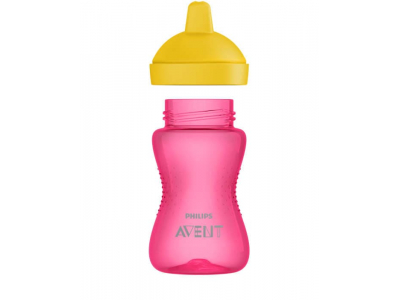 Philips Avent My Grippy mācību krūzīte ar cietu snīpi 300ml, 18M+, rozā