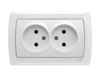 VIKO by Panasonic Carmen dubultā elektrības  kontaktligzda