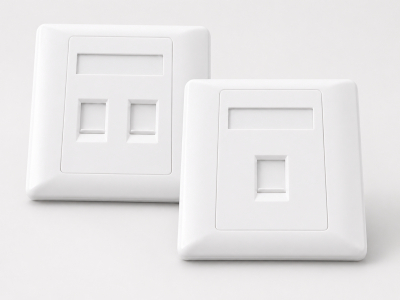 ElectroBase ® 86 tipa 2 portu priekšējā plāksne, balta