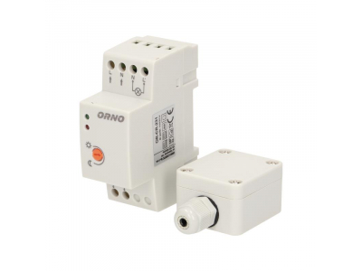  Krēslas sensors uz DIN sliedes, hermetiska ārējā caurule, 3000W, IP65