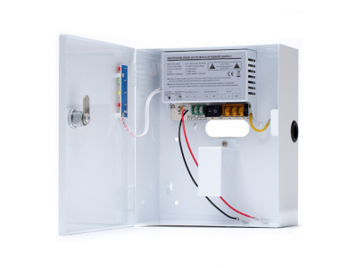 ElectroBase ® 12V 3A barošanas bloks ar UPS funkcijām un vietu akumulatoram | Metāla | Izmēri 160x205x70 mm