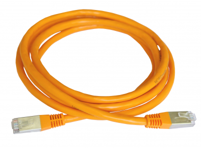  Patch cord | Patch Kabelis | Patch cable | 1m | CAT6 | FTP | STP | 100cm | ElectroBase ® | Oranžs