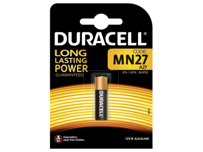 Duracell 27A baterijas 12V Duracell Alkaline MN27 iepakojumā 1 gb.