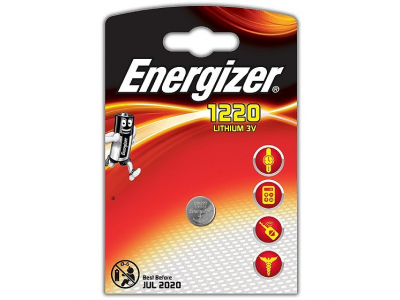 Energizer ® CR1220 baterijas 3V Energizer litija 1220 iepakojumā 1 gb.