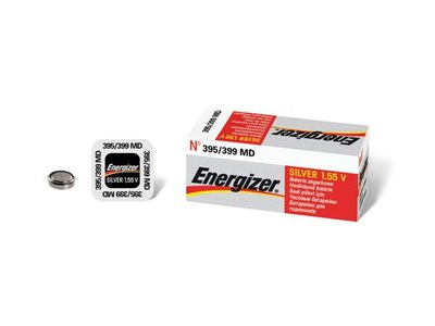 Energizer ® 395/399 baterijas 1.55V Energizer sudraba-oksīda SR57/SR927W iepakojumā 1 gb.
