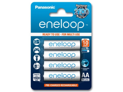 Eneloop Panasonic R6/AA akumulatori 1.2V Eneloop Ni-MH BK-3MCCE/4BE iepakojumā 4 gb.