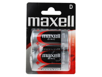 Maxell LR20/D baterijas 1.5V Maxell Zinc-carbon SUM-1 2B iepakojumā 2 gb.