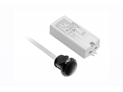  LED iebūvējams īsas distances kustības sensors, 500W, strādā uz durvju atvēršanos, monopolārs
