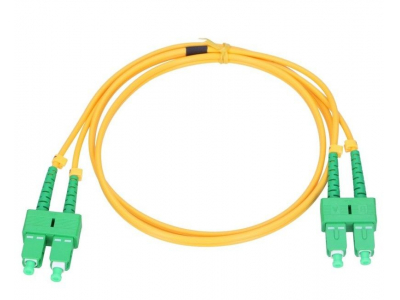  SC/APC-SC/APC Single Mode, Duplex, 3.0mm LSZH Yellow, 2m ::SC-1.1-1A2