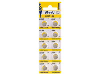 Vinnic G9 baterijas Vinnic Alkaline LR936/SR936/394 iepakojumā 10 gb.
