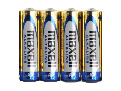 Maxell LR6/AA baterijas 1.5V Maxell Alkaline MN1500/E91 iepakojumā 4 gb. tray