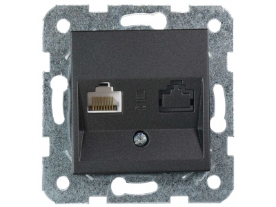 VIKO by Panasonic Meridian/Karre RJ45 datora rozete bez mehānisma melna NOVELLA Viko by Panasonic