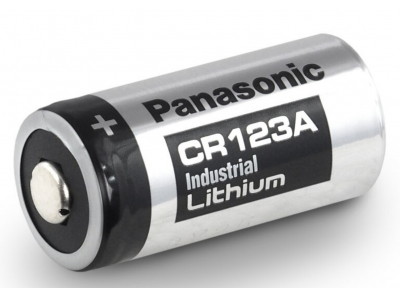 Panasonic CR123A baterijas Panasonic Industrial 1550mAh litija bez iepakojuma 1 gb.