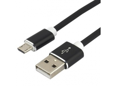 everActive™ USB mikro B vads / USB A 1.0m everActive Silicon melns CBS-1MB 2.4A iepakojumā 1 gb.