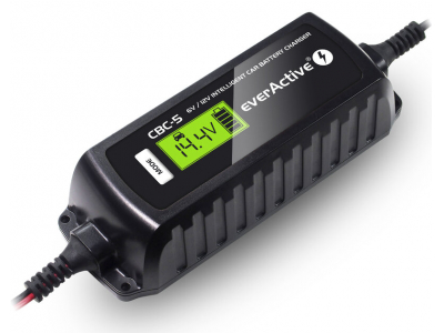 everActive™ Inteleģents Lādētājs auto, motociklu u.c. akumulatoriem 6V un 12V , 3.8A max CBC-5