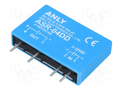  Relejs: cietvielu | Ucntrl: 3÷32VDC | 4A | 3÷60VDC | THT | SIP