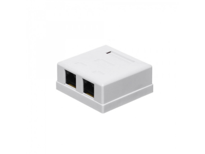 ElectroBase ® Virsapmetuma datora rozete CAT6 , divi porti RJ45