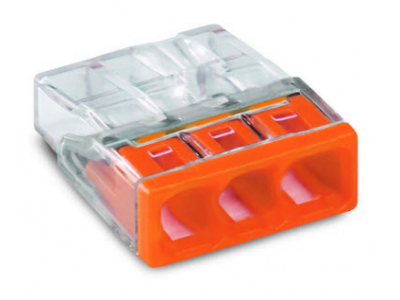 WAGO Savienojuma klemme 3x0,5-2.5 24A/400V Wago 2273-203 100gb.