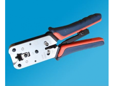 ElectroBase ® Profesionāls instruments RJ45/RJ11 konektoru montāžai UTP un FTP kabeļiem v.2