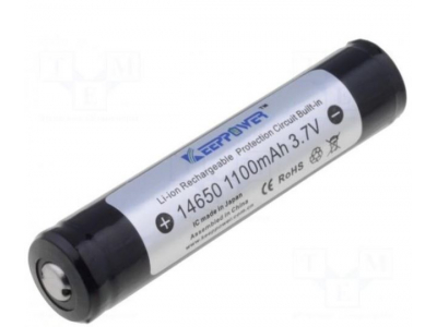  Akumulators: Li-Ion | 14650.7/5AA | 3,7 V | 1000mAh | Ø14x66mm