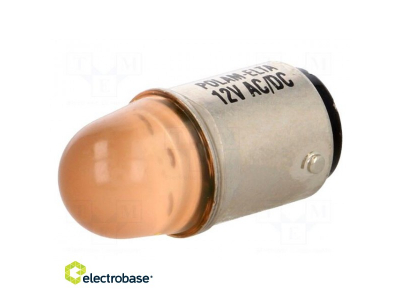  LED lampa oranža | BA15D | 230VAC