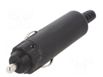  Cigarešu aizdedzinātāja spraudnis | Inom: 20A | Sup.volt: 12VDC | 12V/20A | melns