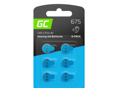 Green Cell ® 6x Baterija Green Cell dzirdes aparātam Type 675 P675 PR44 ZL1 ZincAir