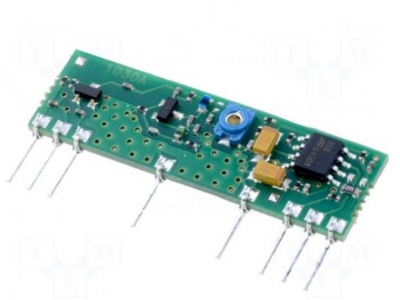  Modulis:RF | AM uztvērējs | AM,ASK | 433,92 MHz | -106dBm | 5VDC | 2,5 mA