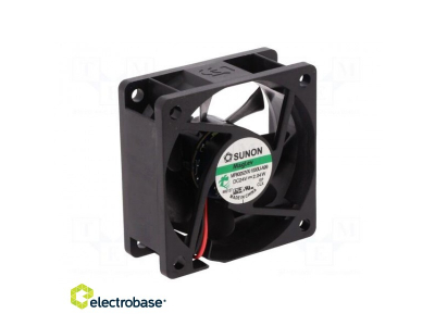 Fan: DC; axial; 24VDC; 60x60x25mm; 45.63m3/h; 27dBA; Vapo; 5200rpm