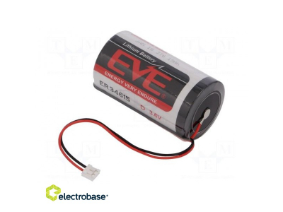  Akumulators: litija | 3,6 V | D | JST EHR-2 ligzda | 19000 mAh