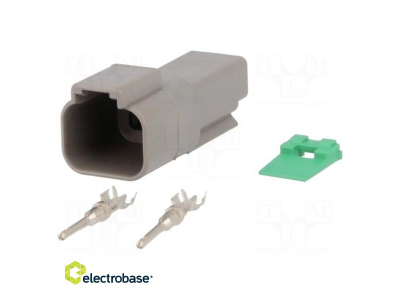  Connector: wire-wire; DT; plug; male; Size: 16; 0.75÷2mm2; PIN: 2