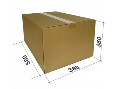  Kartona kaste pakomātiem, L izmērs, 580x380x360mm, brūna