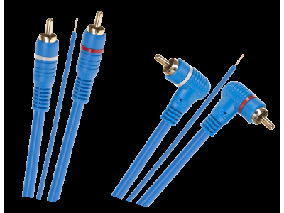  Audio kabelis 2xRCA - 2xRCA kabelis ar vadības vadu | Garums 5 m | Taisns leņķis | Auto Audio