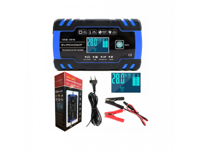 REBEL ™ Akumulatoru Lādētājs 12-24V 8A | LCD displejs | 130W
