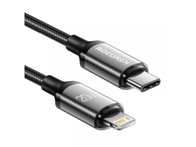  Retro Series  USB Cable C TO  Lightning 1m Grey