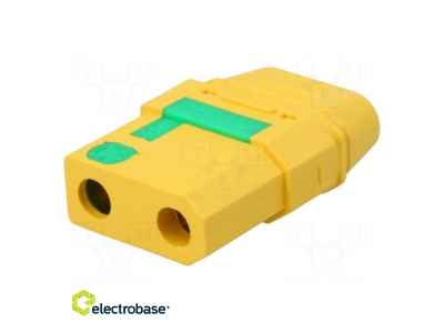  Plug; DC supply; XT90; female; PIN: 2; for cable; soldered; 40A; 500V